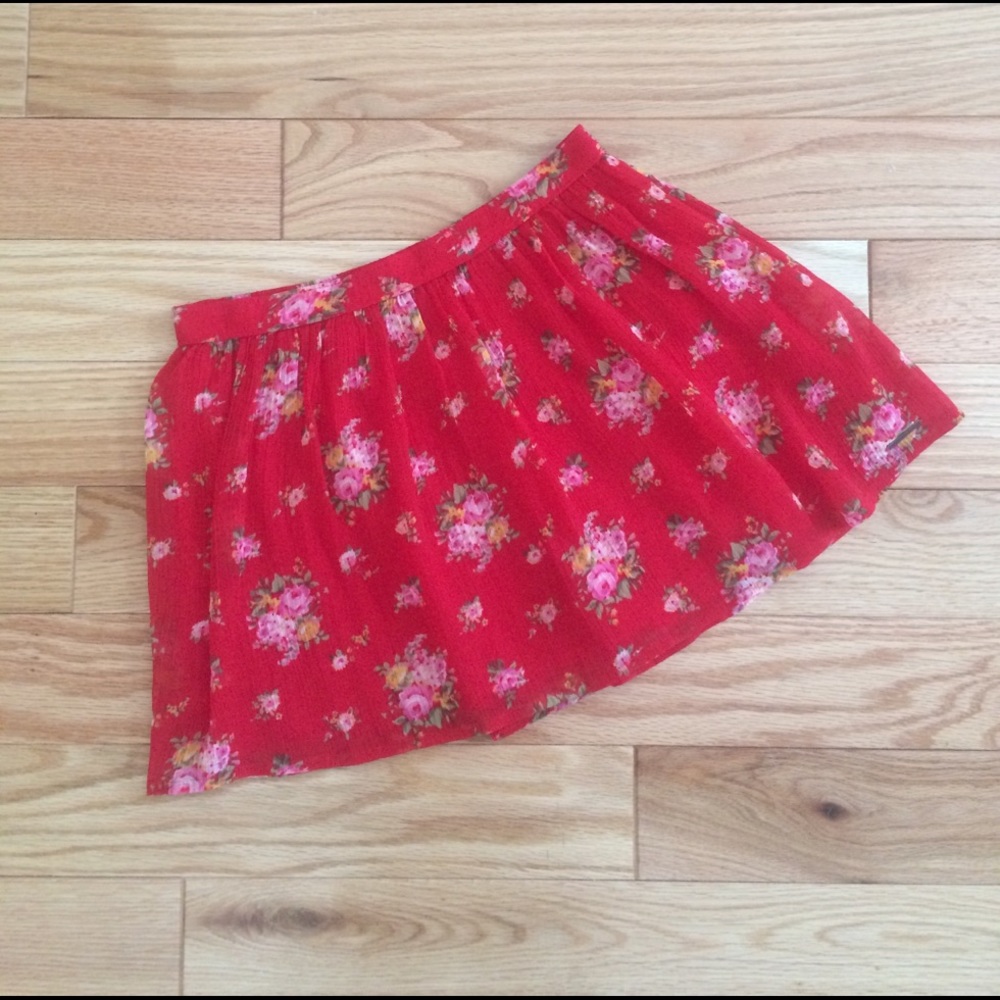A&F Floral Skirt