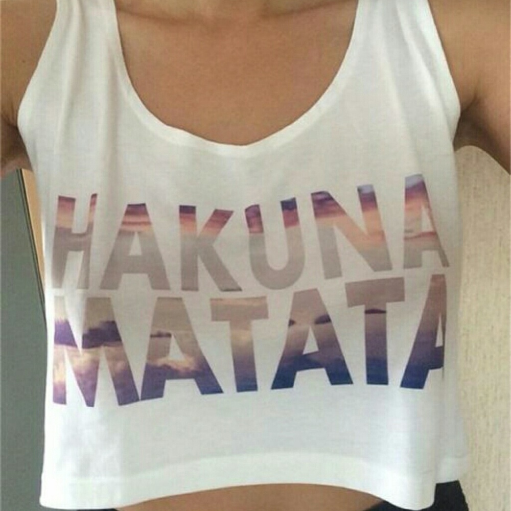 Hakuna Matata Crop Top ☉女