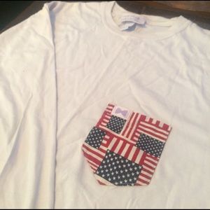 Men's Frat Collection American Flag long sleeve