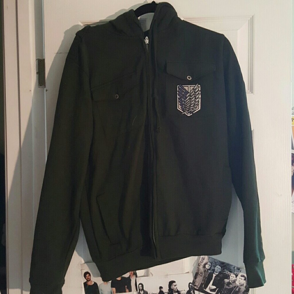 Attack on Titan zip up hoodie