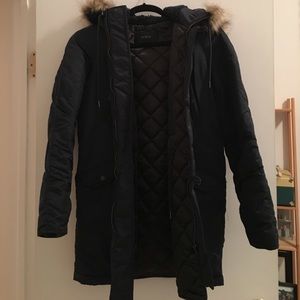 J.Crew Parka with Deattachable Faux Fur Hood