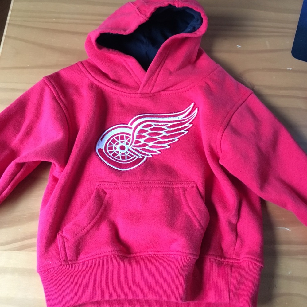Toddler sized Red Wings hoodie