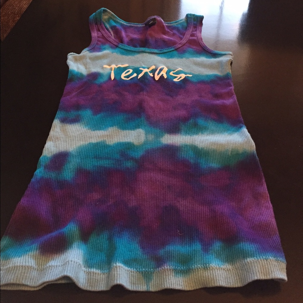 "TEXAS" Ribbed Tank Top • NWOT • MED - Picture 3 of 5