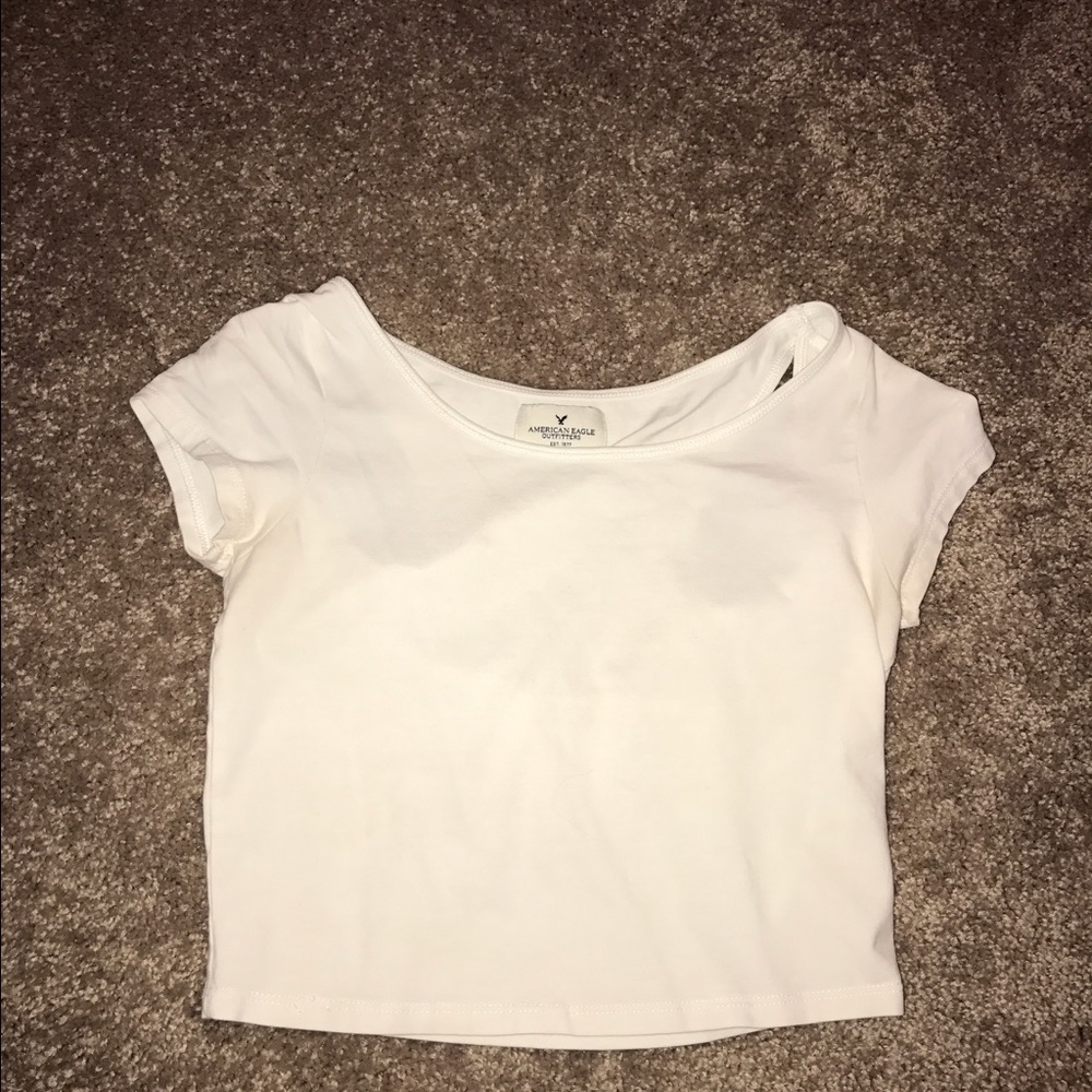 SOLDWhite AE Crop Top