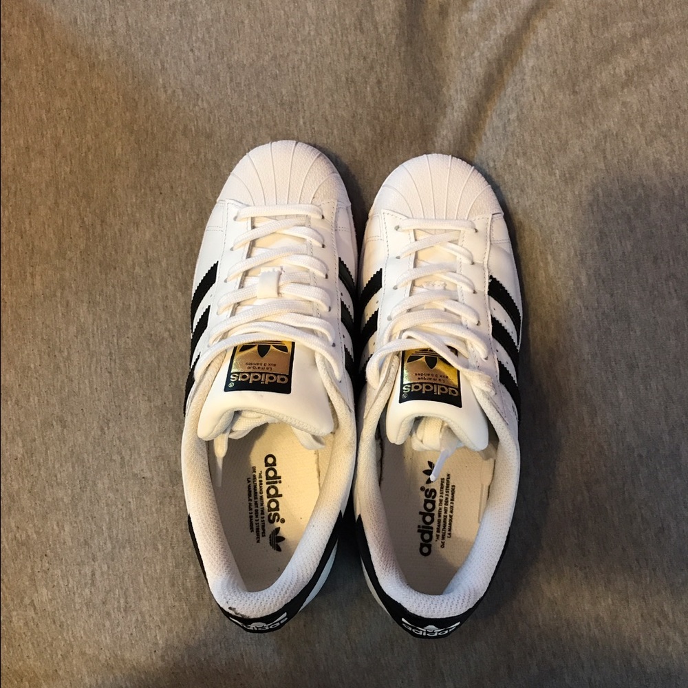 Adidas Superstars! Worn twice!