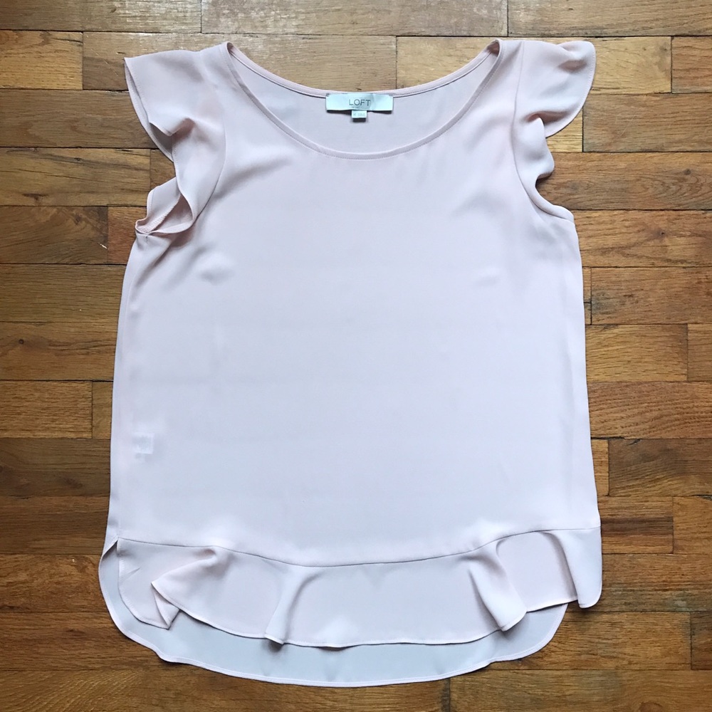 Gorgeous Pale Pink Loft Blouse. Sz xS.