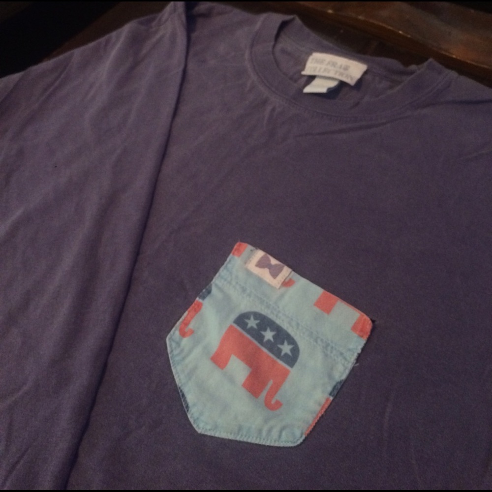 Men's Frat Collection purple republican longsleeve
