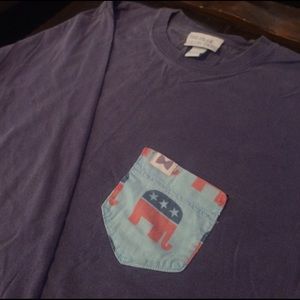 Men's Frat Collection purple republican longsleeve