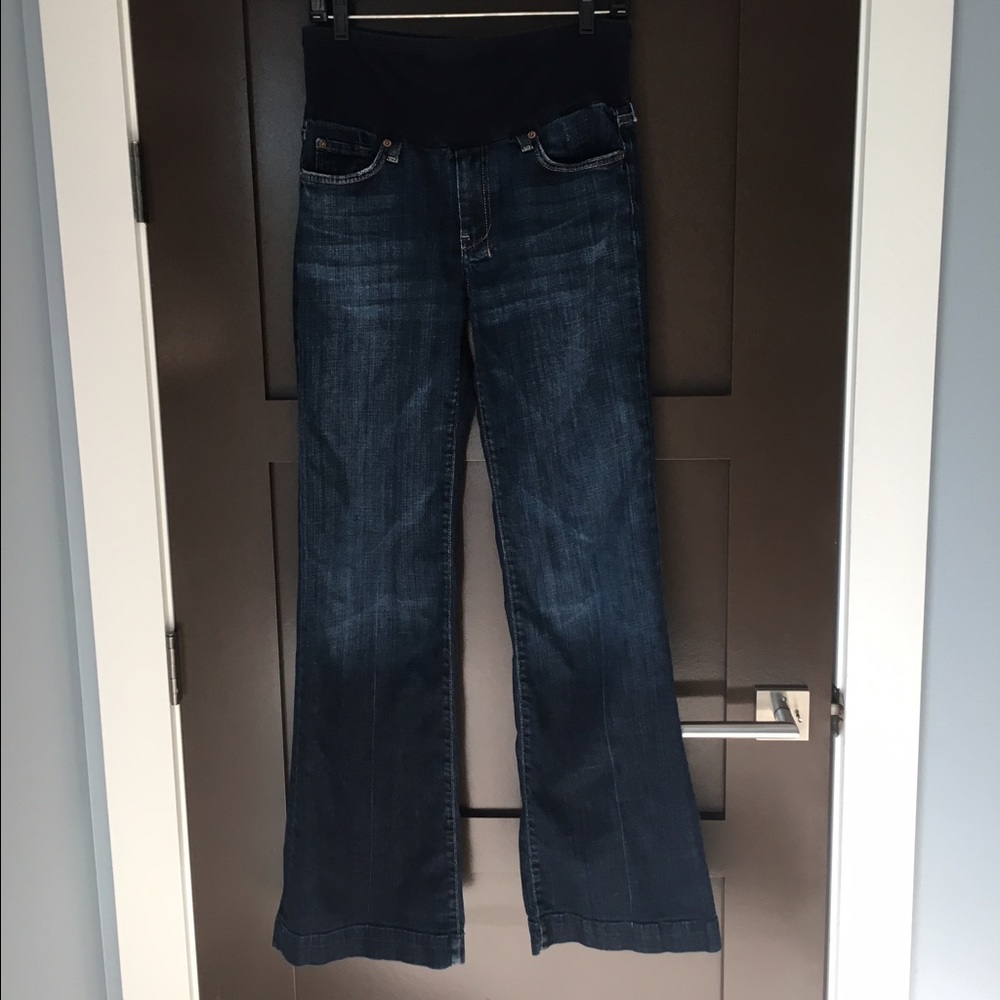 A Pea in the Pod 7 for all Mankind Maternity Jeans