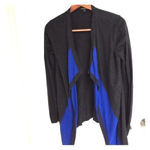 Dana buchman Gray and blue cardigan