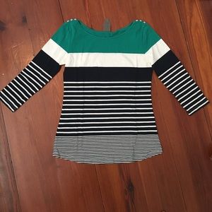 Striped Long Sleeve Top