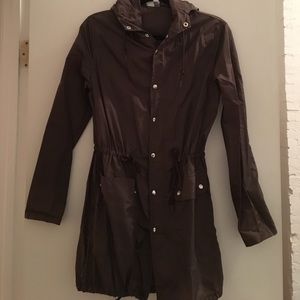 American Apparel Light Raincoat with Hood