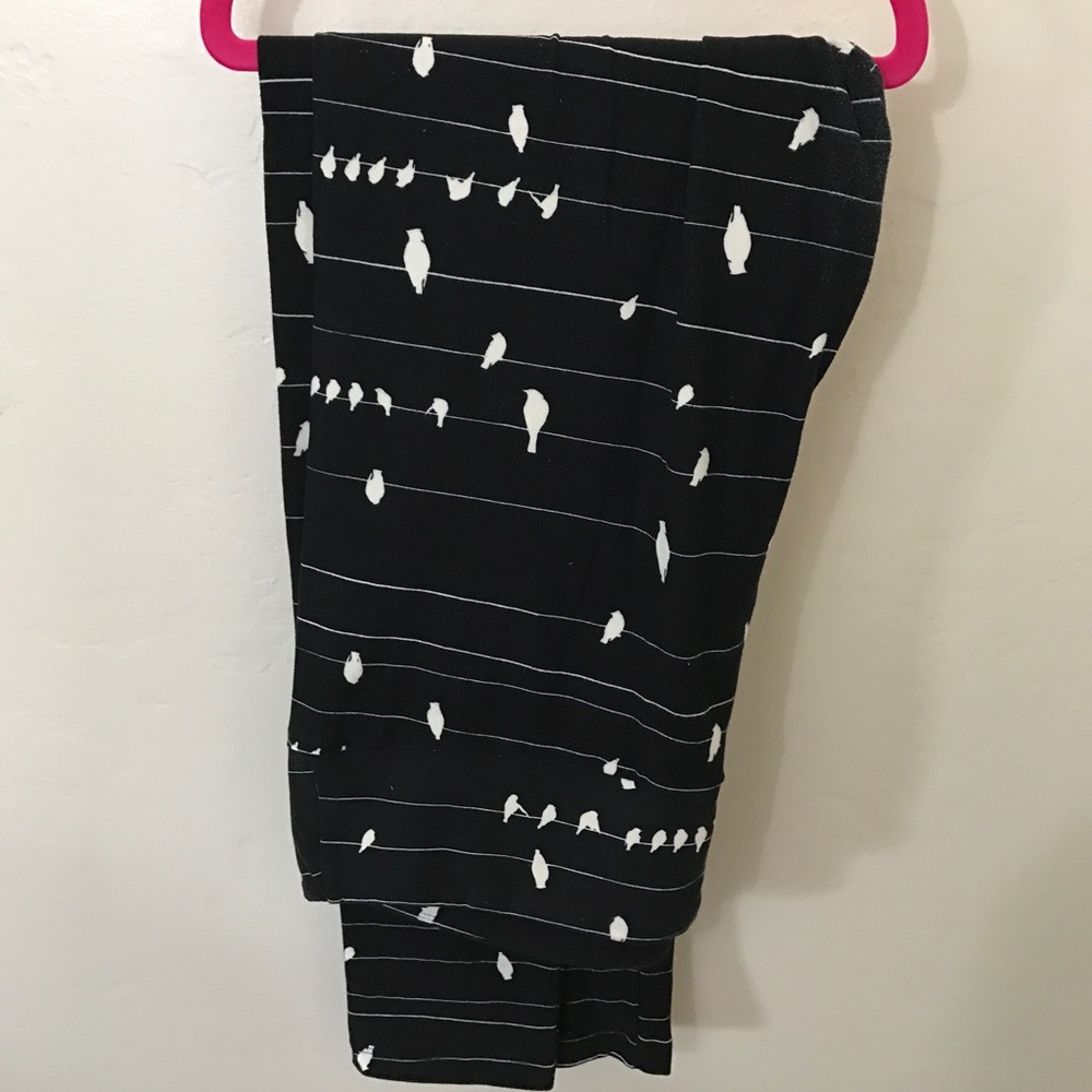 UNICORN! birds on a wire LLR leggings
