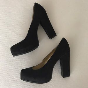 Black high heels