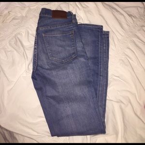 Madewell high riser skinny jeans light wash