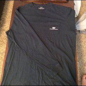 Men's Vineyard Vines navy long sleeve shirt