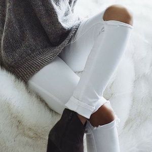 White Free People Jeans