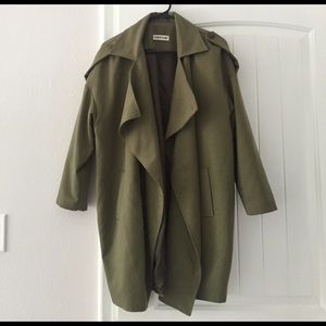 Olive Green Oversized Coat