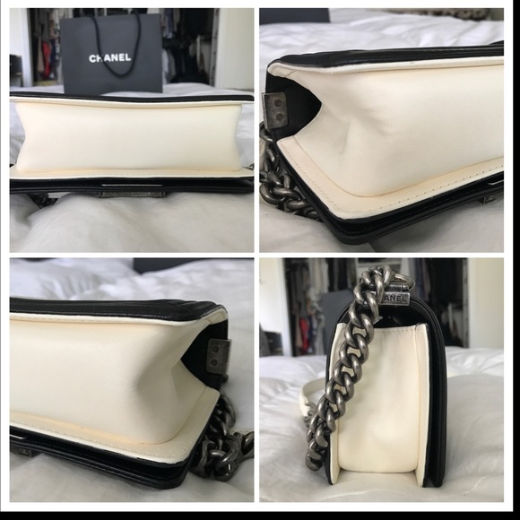 ❌JUST SOLD❌Chanel Le Boy Beige Black Lambskin - Picture 2 of 4