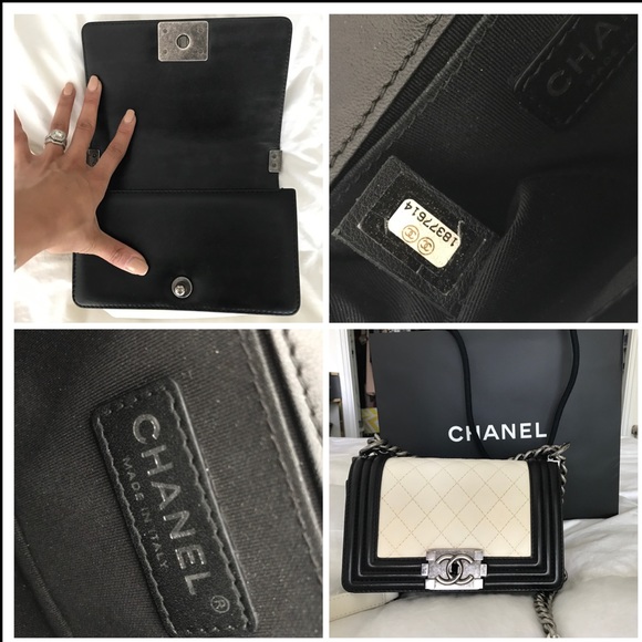 ❌JUST SOLD❌Chanel Le Boy Beige Black Lambskin - Picture 3 of 4