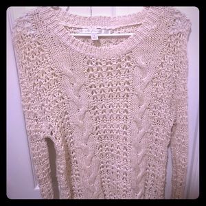 Lauren Conrad Cream Knit Sweater