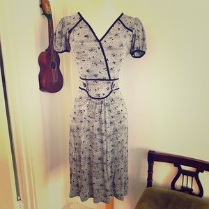 Retro Chic Soft Lightweight Knit Dress