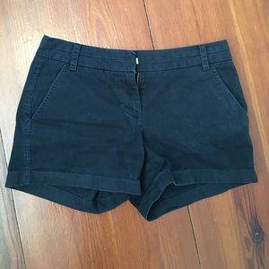 Navy J. Crew Chino Shorts