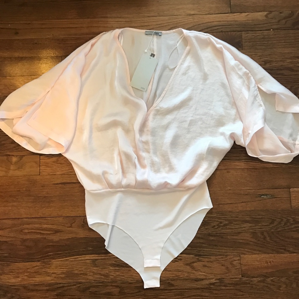 Light pink blouse bodysuit