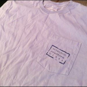 Men's Southern Marsh purple pocket short sleeve