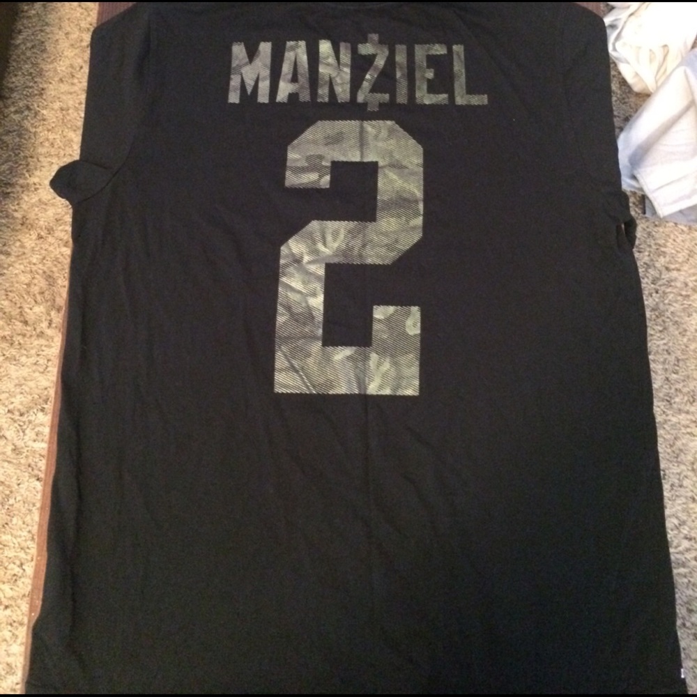 Nike Johnny Manziel Dri-fit shirt. Camo lettering