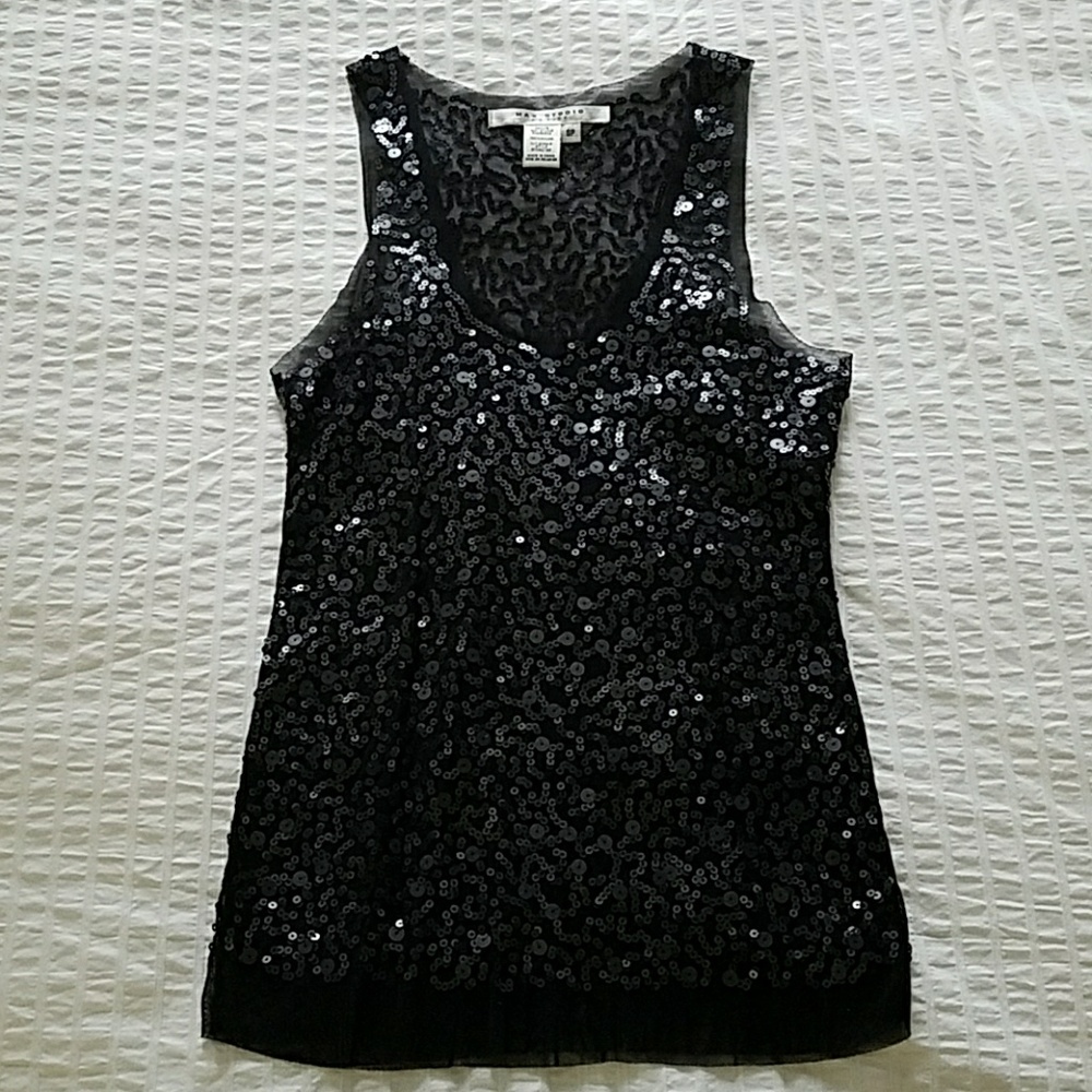 Black Evening Tank Top