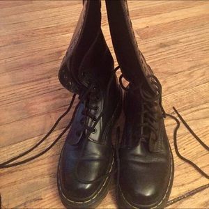 Tall 20 eyelet Dr. Martens boots Docs