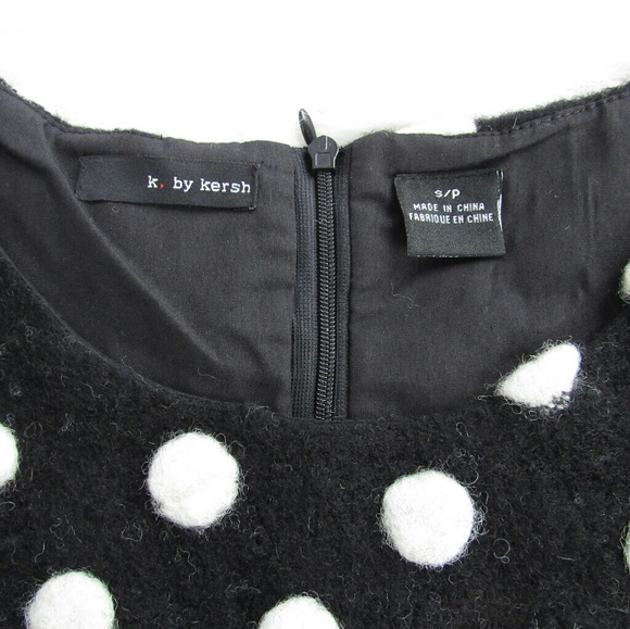 Textured Polka Dot Wool Blend Top NWT - Picture 5 of 8