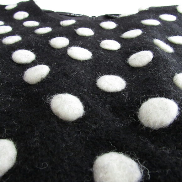 Textured Polka Dot Wool Blend Top NWT - Picture 6 of 8