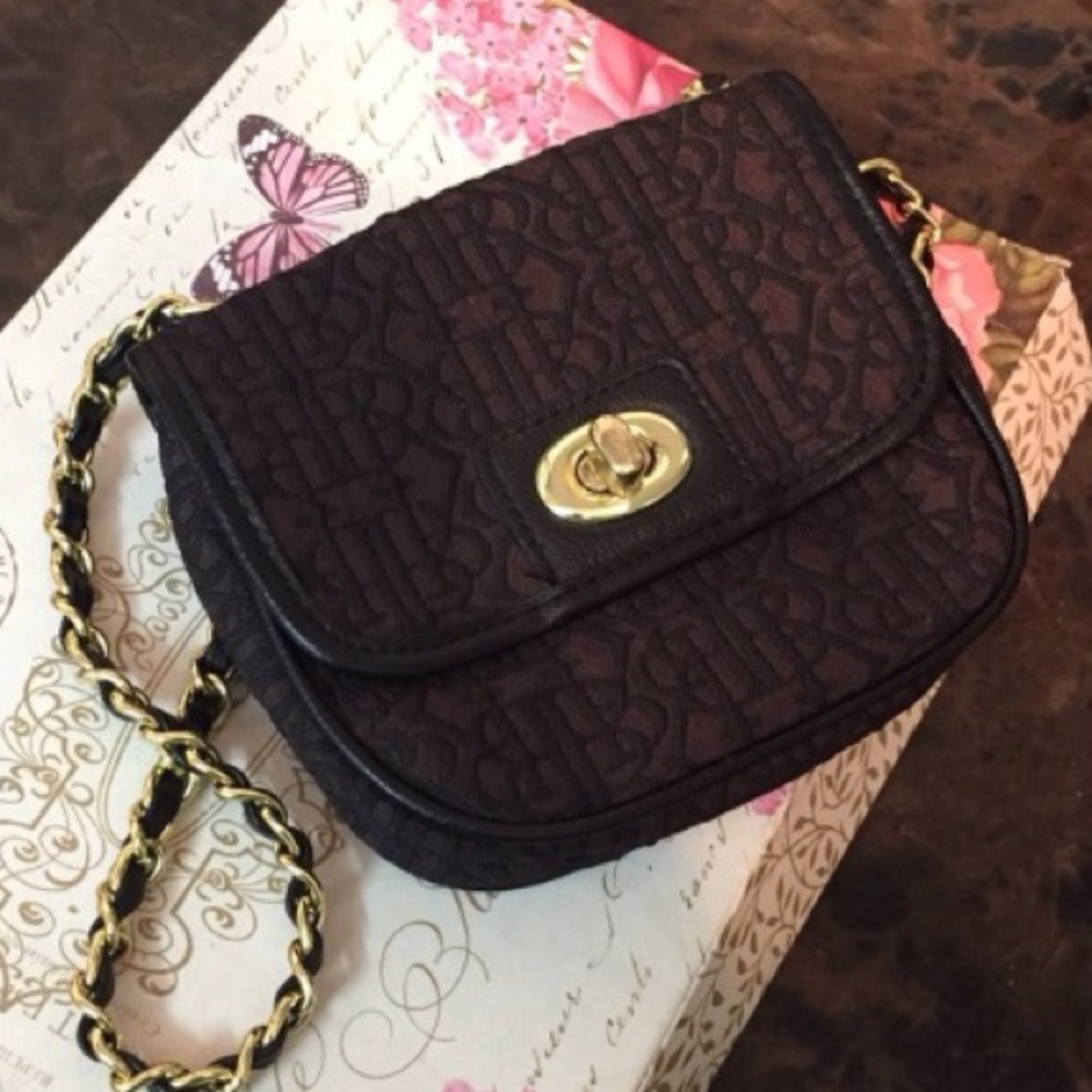 🎉SALE!🎉Banana Republic Black & Brown Crossbody - Picture 1 of 8