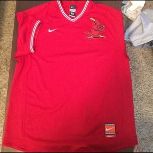 Nike St. Louis Cardinals V-Neck jersey.