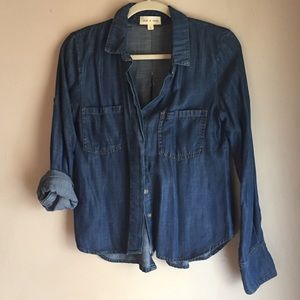 Anthropologie Denim button down shirt