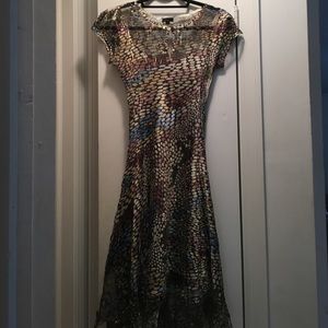 🎉Beautiful Nordstrom Silk and Sheer Dress