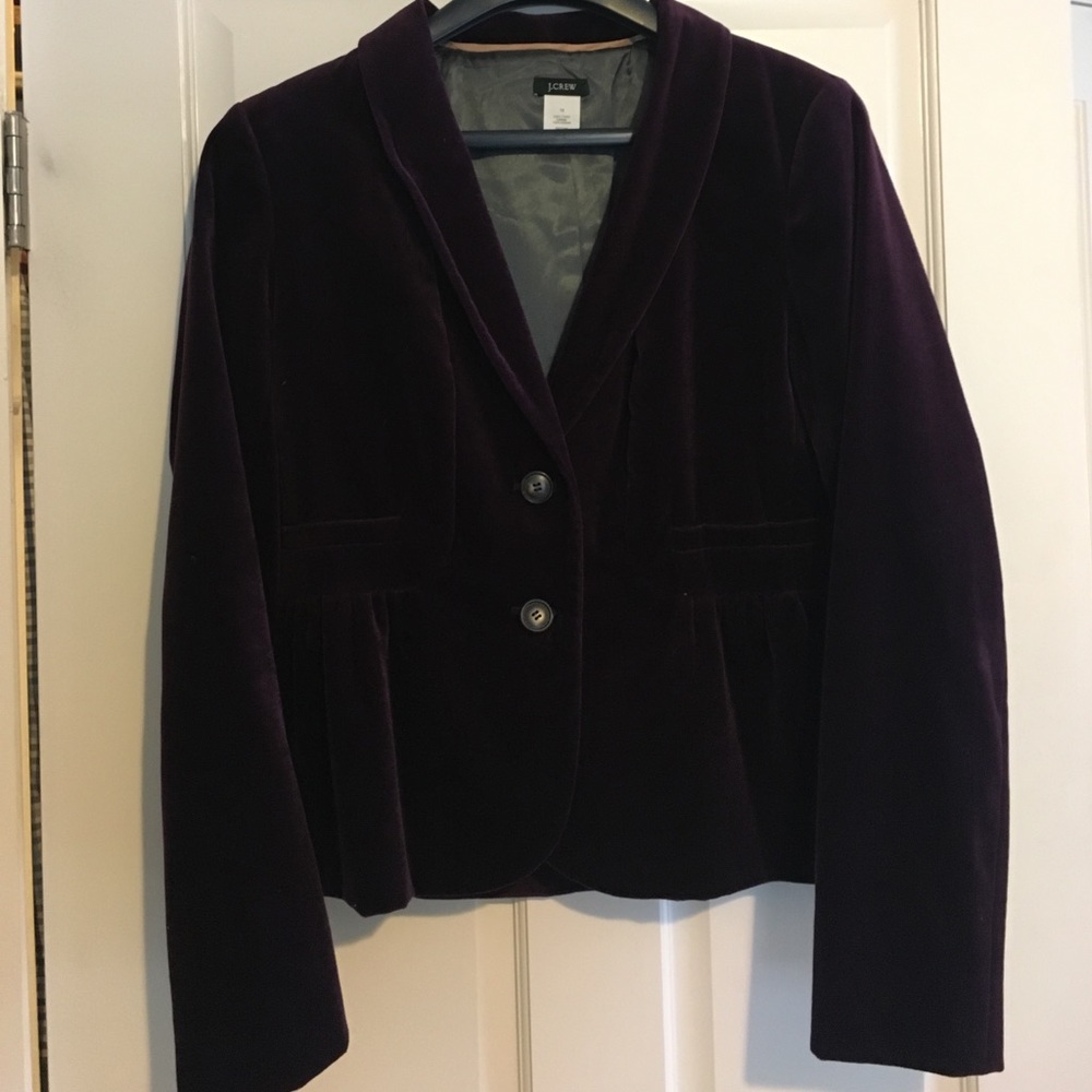 Purple Velvet J.crew Jacket
