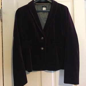 Purple Velvet J.crew Jacket