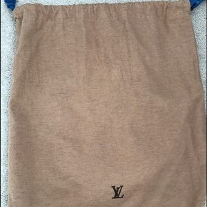 Authentic Louis Vuitton Large drawstring dust bag