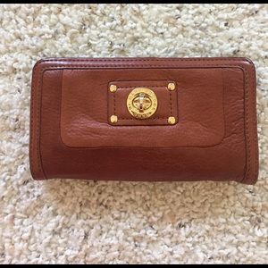 Camel brown Marc by Marc Jacobs leather wallet