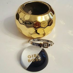 Michael Kors Astor Buckle Two Tone Bracelet