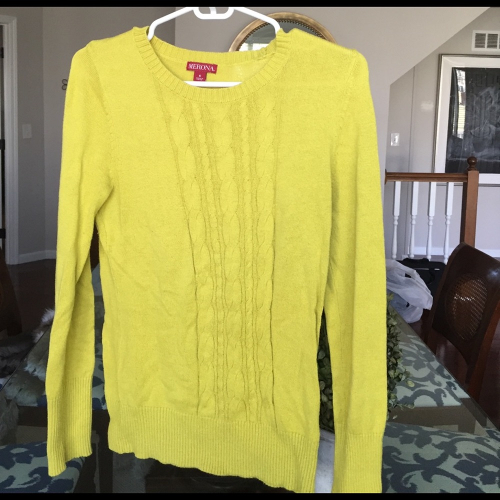Yellow Kashmir sweater