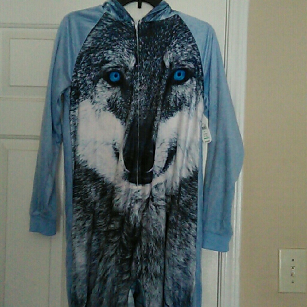 Wolf onesie pajamas