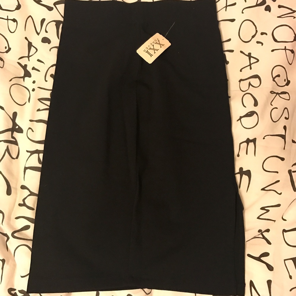 Black pencil skirt