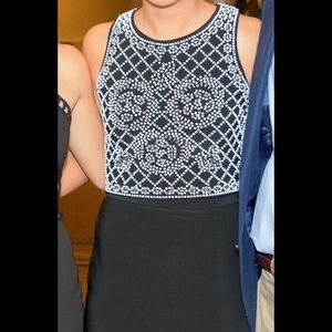 XSCAPE Two piece cropped top and skirt set