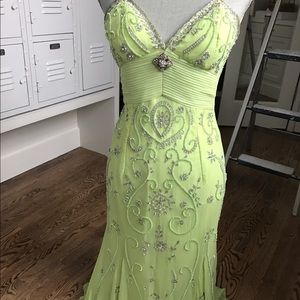 Full length Sean Collection silk gown size Small