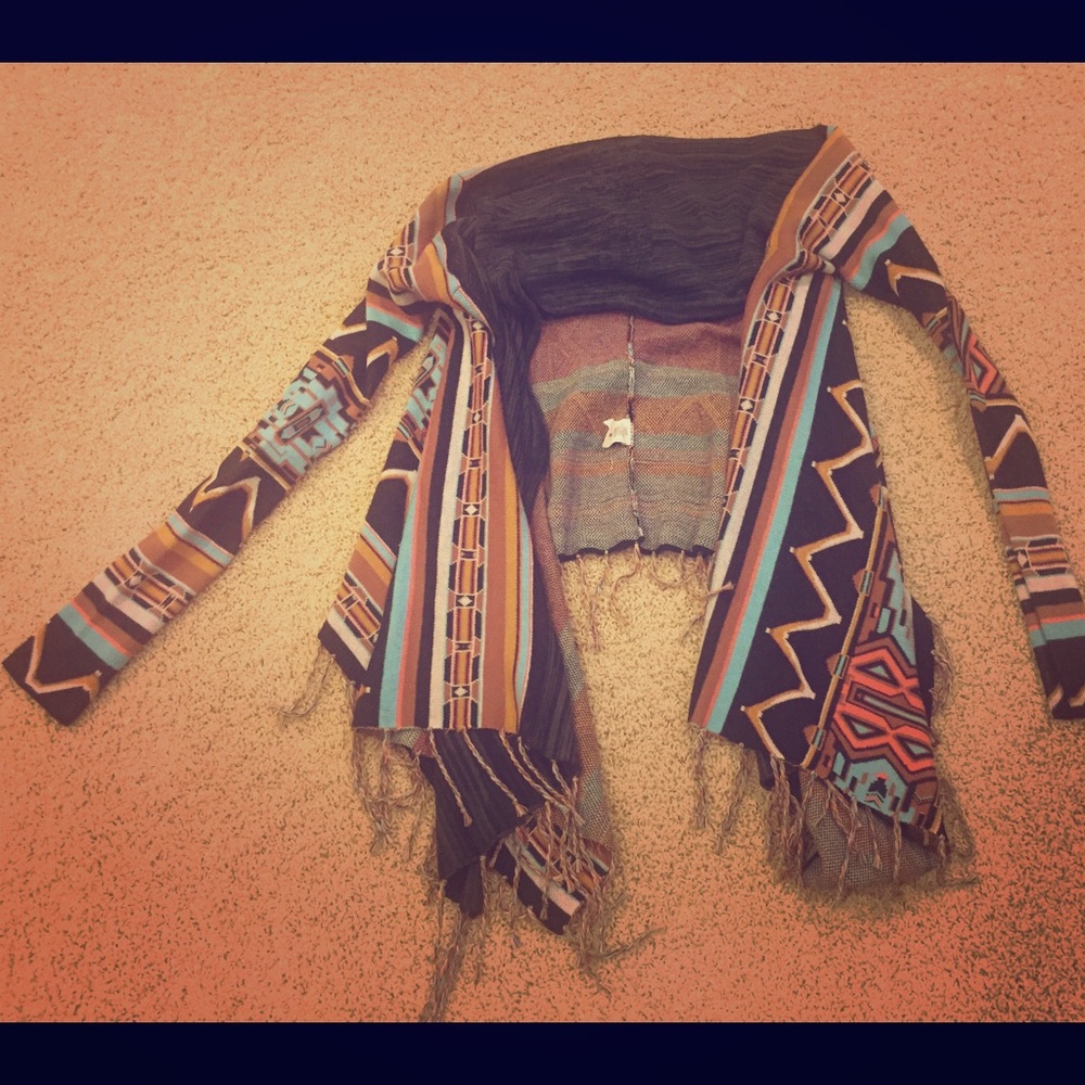 Billabong fringe cardigan