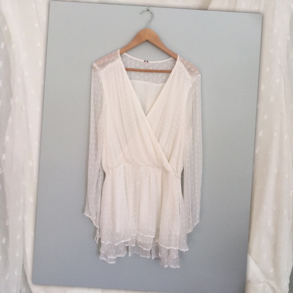 Free People Daliah Mini Dress in Ivory - Picture 2 of 5